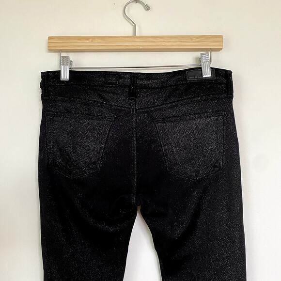 AG Adriano Goldschmied The Legging Super Skinny Silver Glitter Pants 30 - Picture 6 of 8